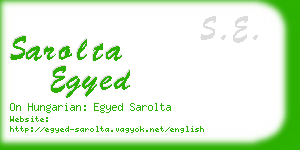 sarolta egyed business card
